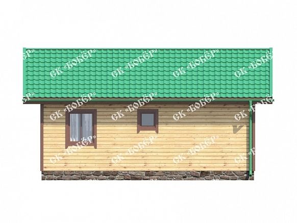 Дом из бруса 7.5х8. фото