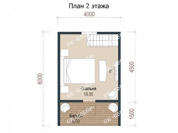 Маленький дом из бруса 6х6. фото