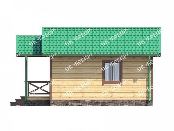 Дом из бруса 6х7.5. фото